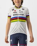 CASTELLI κοντομάνικες φανέλα - QUICKSTEP KID JERSEY - λευκό
