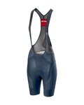 CASTELLI κοντά παντελόνια με τιράντες - FREE AERO 4 W - μπλε