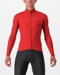 CASTELLI χειμερινές μακρυμάνικες φανέλες - PRO THERMAL LS - κόκκινο