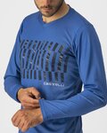 CASTELLI θερινές μακρυμάνικες φανέλες - TRAIL TECH - μπλε