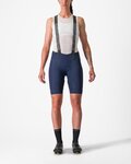 CASTELLI κοντά παντελόνια με τιράντες - FREE AERO RC W - μπλε