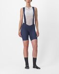 CASTELLI κοντά παντελόνια με τιράντες - ENDURANCE W - μπλε
