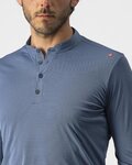 CASTELLI μακρυμάνικα μπλουζάκια - TECH 2 HENLEY - μπλε