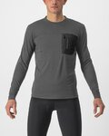 CASTELLI χειμερινές μακρυμάνικες φανέλες - UNLIMITED MERINO - γκρί
