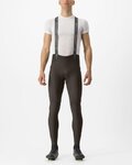 CASTELLI μακριά παντελόνια με τιράντες - FREE AERO RC - καφέ