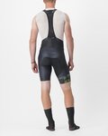 CASTELLI κοντά παντελόνια με τιράντες - FREE AERO RC KIT - μαύρο/ανοιχτό πράσινο