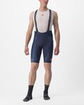 CASTELLI κοντά παντελόνια με τιράντες - FREE AERO RC KIT - μπλε/λευκό