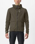 CASTELLI μονωμένα μπουφάν - TRAIL HOODIE - καφέ