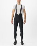 CASTELLI μακριά παντελόνια με τιράντες - UNLIMITED THERMAL - μαύρο