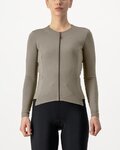 CASTELLI χειμερινές μακρυμάνικες φανέλες - FLY LS W - καφέ