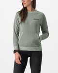 CASTELLI φούτερ - LOGO W SWEATSHIRT - ανοιχτό πράσινο