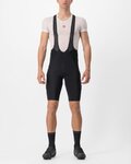 CASTELLI κοντά παντελόνια με τιράντες - UNLIMITED THERMAL - μαύρο