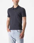 CASTELLI πόλο μπλουζα - MERINO POLO - ανθρακί