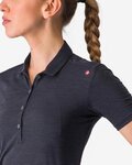 CASTELLI πόλο μπλουζα - MERINO W POLO - μαύρο
