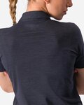 CASTELLI πόλο μπλουζα - MERINO W POLO - μαύρο