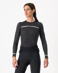 CASTELLI μακρυμάνικα μπλουζάκια - MERINO SEAMLESS W - μαύρο