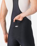 CASTELLI κοντά παντελόνια με τιράντες - UNLIMITED ENDURANCE - μαύρο