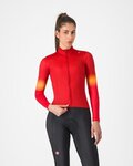 CASTELLI χειμερινές μακρυμάνικες φανέλες - CORSO THERMAL - κόκκινο
