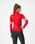 CASTELLI χειμερινές μακρυμάνικες φανέλες - CORSO THERMAL - κόκκινο