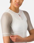 CASTELLI κοντομάνικες φανέλα - CORRETTO W - μπεζ/ιβουάρ