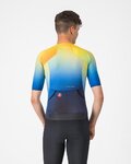 CASTELLI κοντομάνικες φανέλα - FREE SPEED 3 RACE TOP - μπλε/κίτρινο