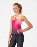 CASTELLI αμάνικες φανέλες - FREE SPEED 3 W TOP - πολύχρωμο