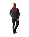 VAUDE αντιανεμικά μπουφάν - QIMSA SOFTSHELL - μπορντό/μαύρο