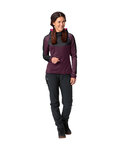 VAUDE χειμερινές μακρυμάνικες φανέλες - QUIMSA LS - μπορντό/ροζ/μαύρο
