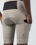 GOBIK κοντά παντελόνια με τιράντες - GRIT 3.0 - μπεζ