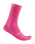 CASTELLI κάλτσες κλασικές - GIRO LOGO 18 - ροζ