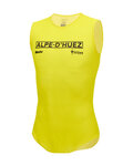 SANTINI αμάνικα μπλουζάκια - TDF MAILLOT JAUNE ALPE D'HUEZ - κίτρινο