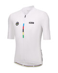 SANTINI κοντομάνικες φανέλα - UCI WORLD CHAMPION - λευκό