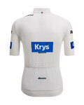 SANTINI κοντομάνικες φανέλα - TOUR DE FRANCE - WHITE JERSEY - λευκό