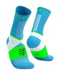 COMPRESSPORT κάλτσες κλασικές - ULTRA TRAIL SOCKS V2.0 - μπλε/πράσινο