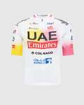 PISSEI κοντομάνικες φανέλα - UAE TEAM EMIRATES REPLICA - GIRO + TOUR 24 - λευκό/ροζ/κίτρινο