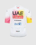 PISSEI κοντομάνικες φανέλα - UAE TEAM EMIRATES REPLICA - GIRO + TOUR 24 - λευκό/ροζ/κίτρινο