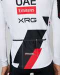 PISSEI θερινές μακρυμάνικες φανέλες - UAE TEAM EMIRATES - XRG 2026 REPLICA - λευκό/κόκκινο/μαύρο