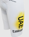 PISSEI κοντά παντελόνια με τιράντες - UAE TEAM EMIRATES 2024 REPLICA SANREMO - GIRO + TOUR 24 - λευκό/ροζ/κίτρινο