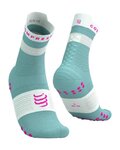 COMPRESSPORT κάλτσες κλασικές - PRO RACING SOCKS V4.0 RUN - τιρκουάζ