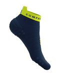 COMPRESSPORT καλτσάκια - PRO RACING V4.0 RUN LOW - μπλε/κίτρινο