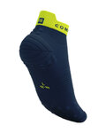COMPRESSPORT καλτσάκια - PRO RACING V4.0 RUN LOW - μπλε/κίτρινο