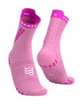 COMPRESSPORT κάλτσες κλασικές - PRO RACING SOCKS V4.0 TRAIL - ροζ