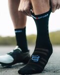 COMPRESSPORT κάλτσες κλασικές - PRO RACING SOCKS V4.0 ULTRALIGHT BIKE - μαύρο/λευκό