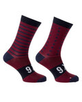 AGU κάλτσες κλασικές - SIX6 MERINO - μπλε/μπορντό