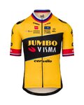 AGU κοντομάνικες φανέλα - JUMBO-VISMA 2023 PRIMOZ ROGLIC - μαύρο/κίτρινο