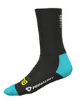 ALÉ κάλτσες κλασικές - THERMO PRIMALOFT H18 - μαύρο/τιρκουάζ