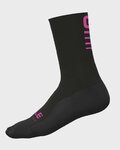 ALÉ κάλτσες κλασικές - STRADA 2.0 WINTER - μαύρο/ροζ