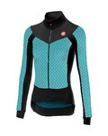 CASTELLI χειμερινές μακρυμάνικες φανέλες - SFIDA LADY WINTER - γαλάζιο/μαύρο