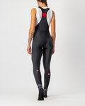 CASTELLI μακριά παντελόνια με τιράντες - VELOCISSIMA LADY WNT - μαύρο