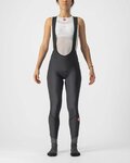 CASTELLI μακριά παντελόνια με τιράντες - VELOCISSIMA DT LADY - μαύρο